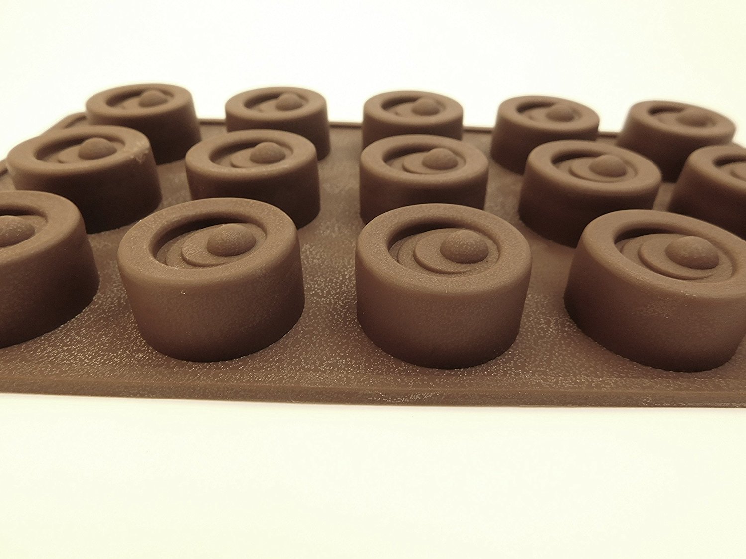 Set of 2 Round Silicone Chocolate and Candy Molds; ice cubes, wedding ...