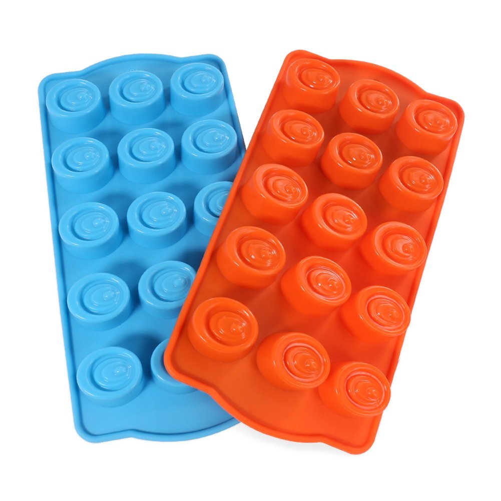 Candy Making Molds, 2PCS YYP [15 Cavity Water Drop Shape Mold] Silicone ...