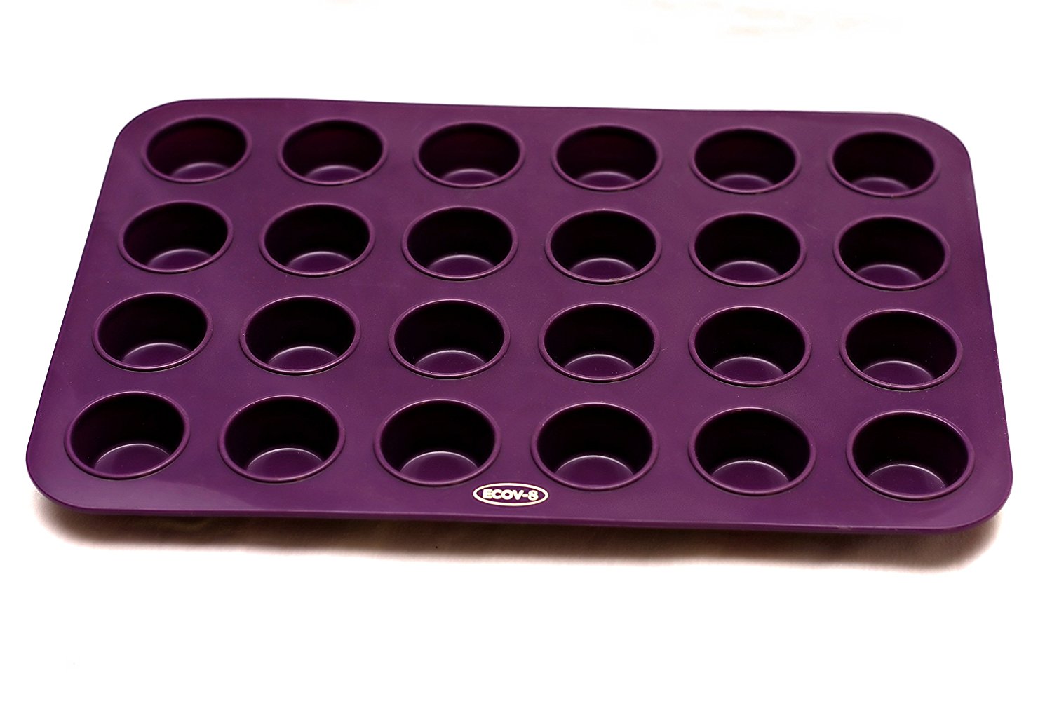 Premium 24 Cup Mini Muffin Pan (Deep Plum) Non Stick Bakeware With ...