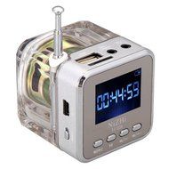 Refresh Your Life Portable Mini Speaker LCD HiFi Music MP3/4 Player Micro SD/TF USB Disk FM Radio N8
