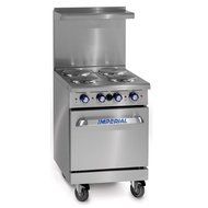 Imperial Commercial Restaurant Range 24&quot; With 4 Elements 20&quot; Standard Oven Electric Model Ir-4-E