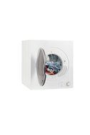 Majestic 13 lb.Compact Short Dryer in White with Silver Trim MJ850D coming with Wrinkle guard and Venting option.