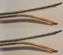 Pair of Gold Plated Metal RCA (PHONO) Red/Black Connectors to Open 16 awg Speaker Wire Leads (Heavy Duty 16 Gauge... N2
