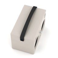 Vintage Milk White Portable Audio Boombox, From 10 to 30 Hours Without Charging N2
