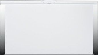 Summit SCFM182 62" Commercially Approved Chest Freezer with 18 cu. ft. Capacity Storage Baskets Stainless Steel...