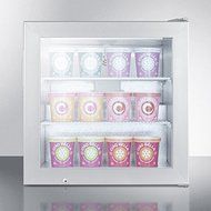 Summit SCFU386CSS: Countertop impulse freezer with self-closing door and stainless steel wrapped cabinet; replaces... N2