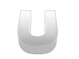 14" ALPHABET "U" BIRTHDAY WEDDING ANIVERSARY CAKE TIN N2