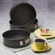 Ecolution Bakeins 3 Piece Springform Pan Set &ndash; PFOA, BPA, and PTFE Free Non-Stick Coating &ndash; Heavy Duty Carbon... N7