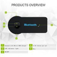 Timestorm KN308 Wireless Bluetooth Receiver Adapter Hands-free Car Kit, Mini Portable Bluetooth Audio Adapter... N5
