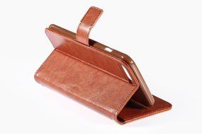 iPhone 7 Plus Case, [5.5 Inch] HLCT PU Leather Case, With Soft TPU Protective Bumper, Built-In Kickstand, Cash... N16