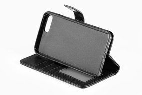 iPhone 7 Plus Case, [5.5 Inch] HLCT PU Leather Case, With Soft TPU Protective Bumper, Built-In Kickstand, Cash... N18