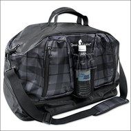 20 INCH x 13 INCH x 13 INCH CLASSIC EQUINE WEEKEND DUFFLEL PLAID BLACK