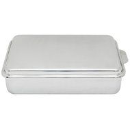 Lindy&#039;s Stainless Steel 9 X 13 inches Covered Cake Pan, Silver