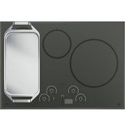GE Cafe CHP9530SJSS 30" Built-in Induction Cooktop with Four Elements Glide Touch Controls Stainless Steel Clad... N3