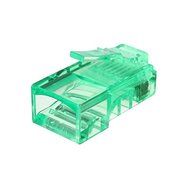 Pink Lizard 50PCS 8 Pin Cat5E RJ45 Network Cable Modular Plug Gold Plated Connector Adapter N3
