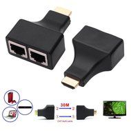 HENGSHENG&reg; 30M/100 Feet HDMI Dual RJ45 CAT5E CAT6 UTP LAN Ethernet HDMI Extender Repeater 1080P For HDTV HDPC... N2