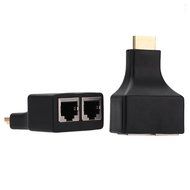 HENGSHENG&reg; 30M/100 Feet HDMI Dual RJ45 CAT5E CAT6 UTP LAN Ethernet HDMI Extender Repeater 1080P For HDTV HDPC... N3