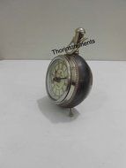Vintage Nautical Roman Counter Table Top Leather Clock A Home Decor Item