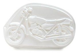 MOTORCYCLE CAKE PAN PLASTIC PANTASTIC HARLEY PARTY
