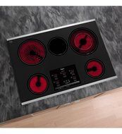 Whirlpool Gold G9CE3065XB 30 Smoothtop Electric Cooktop, 5 Elements, Tap Touch Controls, Black N4