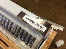 Ventilation Direct 6' Stainless Backshelf Concession Trailer Hood System N3