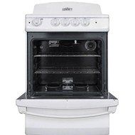 Summit RE241W 24" Electric Range with 3 cu. ft. Oven 6" Coil Burners Waist-High Broiler Color Matched Handle Color... N5