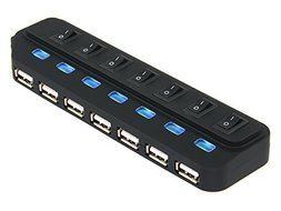 SABRENT 7-port USB 2.0 Hub and Stand-Alone USB Charging Station with AC Adaptor / USB-H7PS / N3