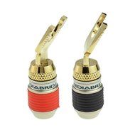 Mediabridge ULTRA Series Fast-Lock 45&deg; Spade Plugs - 2 Pair Per Package - (Part# SPC-ST2-2 ) N2