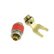 Mediabridge ULTRA Series Fast-Lock 45&deg; Spade Plugs - 2 Pair Per Package - (Part# SPC-ST2-2 ) N3