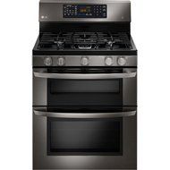 LG LDE3037BD Black Stainless Steel Series 6.7 cu. ft. Capacity Electric Double Oven Range