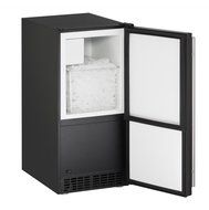 U-Line Black Ice Maker 15" with Reversible Door Hinge U-ADA15IMB-00A N2