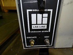 Lab-Line Squaroid 3618 Vacuum Oven w/ Nitrogen Purge port N3
