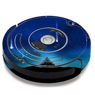 Skin Decal Vinyl Wrap For IRobot Roomba 650 655 Vacuum / Falling Stars Trees Mount