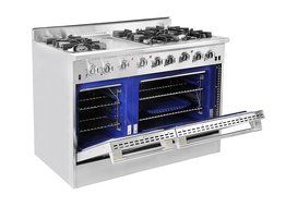 NXR DRGB4801 Professional Style Gas Range, 48", Stainless Steel N3
