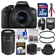 Canon EOS Rebel T6i Wi-Fi Digital SLR Camera &amp; EF-S 18-55mm IS &amp; 55-250mm IS STM Lens with 32GB Card + Case +... N3