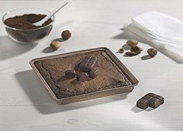 Paper Baking Square Pie Range Size 6.4 x 6.4&quot; Sw 0,63&quot; x T-in 6-11/16&quot;x T-out 7-1/4 Model 8016218B (320) N2