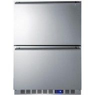 Summit CL2F249 24" Built-In Slide Out Two Drawer All-Freezer with Frost-Free Operation LED Lighting Sabbath Mode... N3