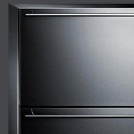 Summit CL2F249 24" Built-In Slide Out Two Drawer All-Freezer with Frost-Free Operation LED Lighting Sabbath Mode... N4