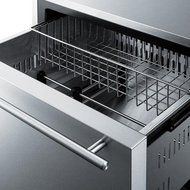 Summit CL2F249 24" Built-In Slide Out Two Drawer All-Freezer with Frost-Free Operation LED Lighting Sabbath Mode... N5