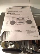 JVC PC-X250 CD Cassette Hype Bass Portable Component System With Remote CDR RW N7