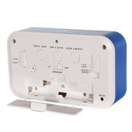 Generic Digital Alarm Clock Display Desk Electric Alarm Clock Blue with Light Control LED Touch Sensor Battery... N2