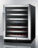 Summit SWC530LBISTADA 24" ADA Compliant Freestanding or Built-In Dual Zone Wine Cooler with 46 Bottle Capacity... N4