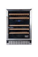 Kucht K150D-48 Bottles Wine Cooler With Dual Temperature Zone Defrost Cooling 2 Layers Glass Door and Security N3