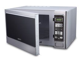 Bella BMO11ABTBKC 1000W Family-Sized Digital Microwave Oven, 1.1 cu. ft., Stainless Steel and Black N9