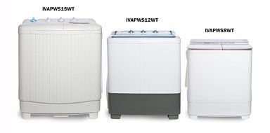 Ivation Small Compact Portable Washing Machine &ndash; Twin Tub Washer &amp; Spin with 12.12 Lb. Wash Capacity &amp; 7.7 Lb.... N6