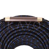 KAYO Hi-Speed HDMI1.4 Cable 100 FT with SIGNAL BOOSTER/Cable Tie/USB Charger/ Blue, Black Sleeve/ Supports Ethernet... N2