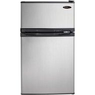 Danby Designer Cycle Defrost 3.1 cu ft 2-Door Compact Refrigerator, Spotless Steel, Silver /Model# DCR031B1BSLDD N2