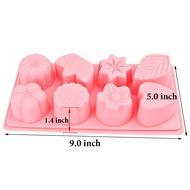 YiZYiF Flower Leaf Heart Silicone Cake Molds Decoration Baking Mould