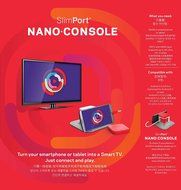 Analogix SlimPort NANO.CONSOLE: Micro-USB to 4K HDMI Adapter Dock + BLE Touchpad Remote + Cables, for LG V10,... N10