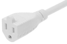 SF Cable, 2ft Ultra Low Profile Angle NEMA 5-15P to 5-15R with 24 inches 16/3 AWG SJT N6